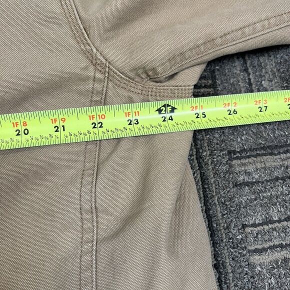 Orvis Jacket Coat Barn Corduroy Collar Cuffs Quilted Canvas Full Zip XL - Picture 9 of 10